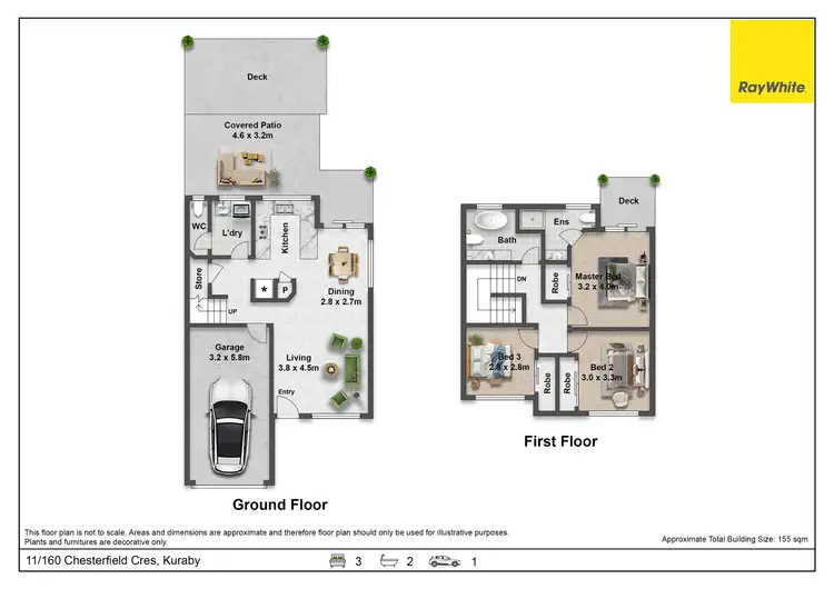 Floorplan of Homely townhouse listing, 11/160 Chesterfield Crescent, Kuraby QLD 4112