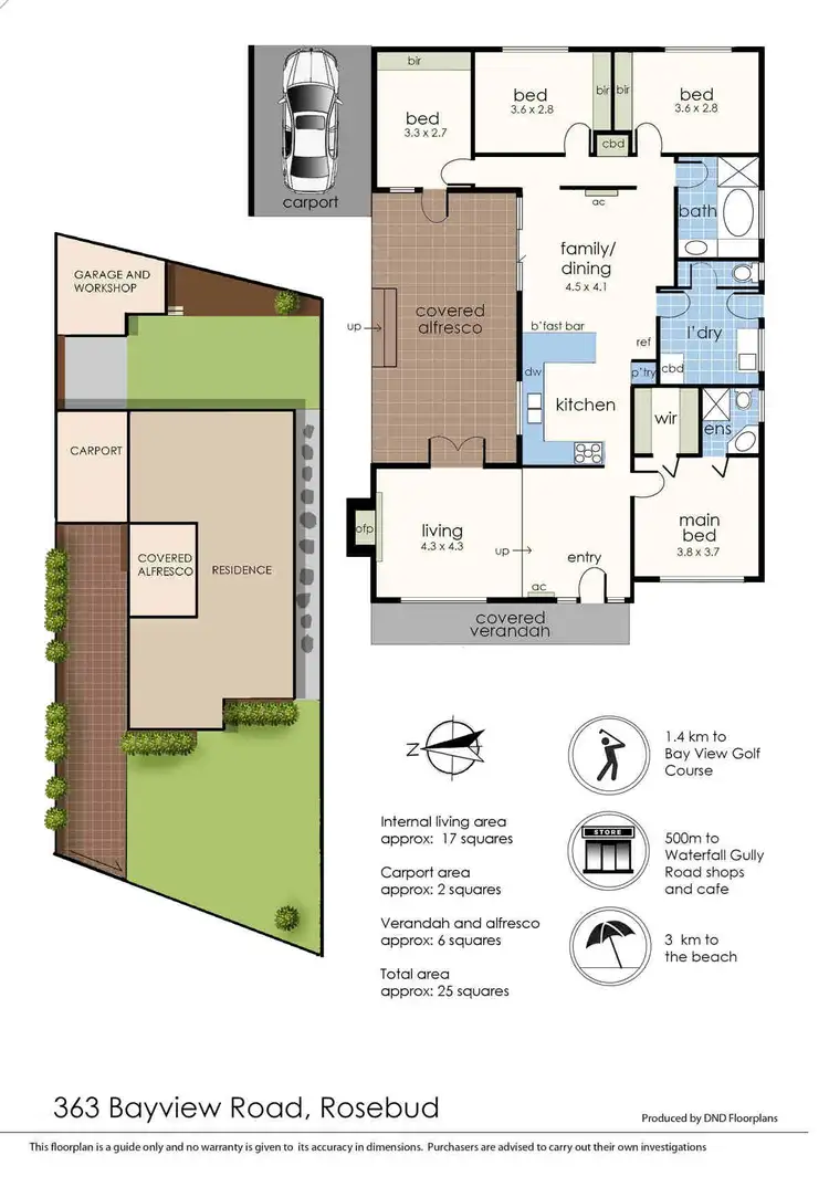 Floorplan of Homely house listing, 363 Bayview Road, Rosebud VIC 3939
