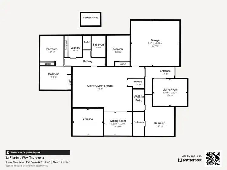Floorplan of Homely house listing, 12 Friarbird Way, Thurgoona NSW 2640