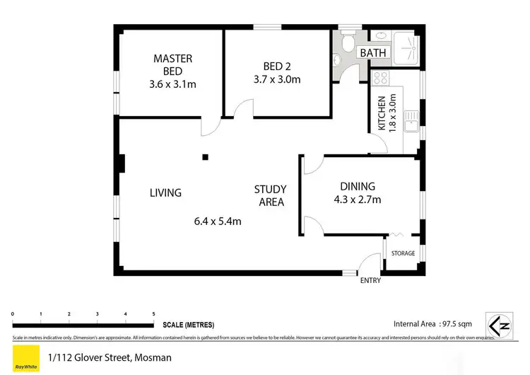 Floorplan of Homely apartment listing, 1/112 Glover Street, Mosman NSW 2088