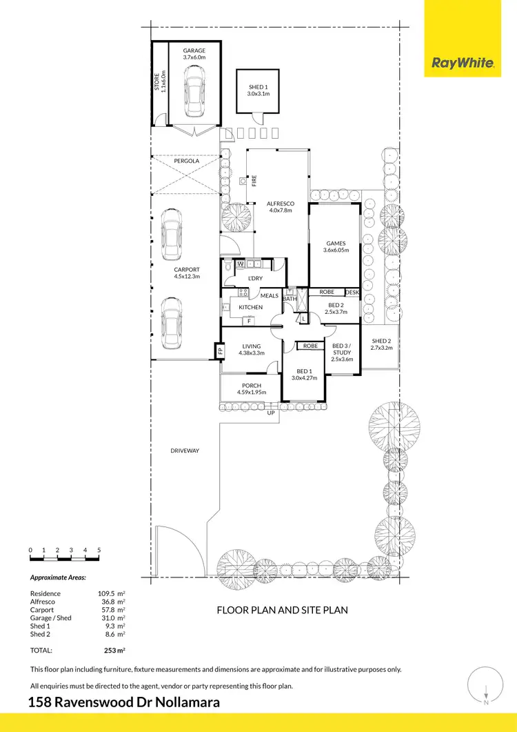 Floorplan of Homely house listing, 158 Ravenswood Drive, Nollamara WA 6061