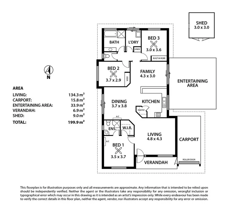 Floorplan of Homely house listing, 7 Shannon Court, Murray Bridge SA 5253