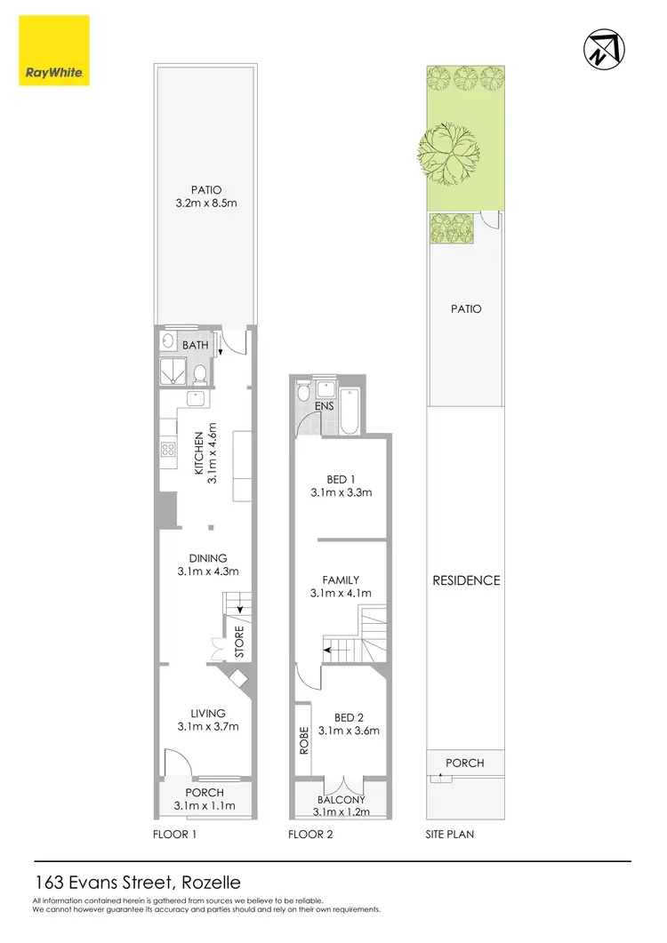 Floorplan of Homely house listing, 163 Evans Street, Rozelle NSW 2039
