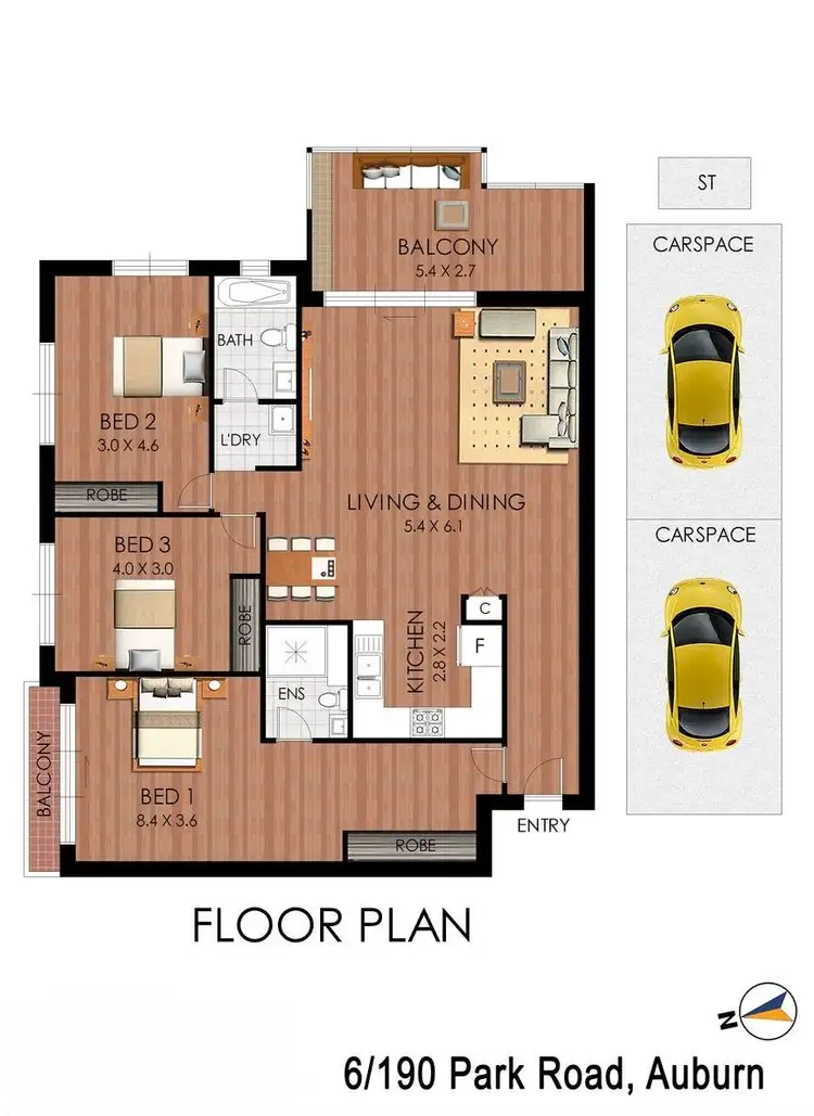 Floorplan of Homely house listing, 6/190 Park Road, Auburn NSW 2144