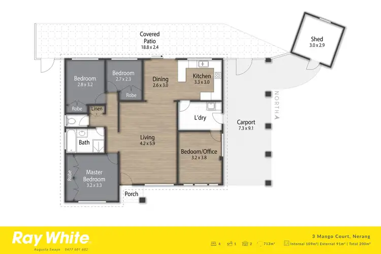 Floorplan of Homely house listing, 3 Mango Court, Nerang QLD 4211