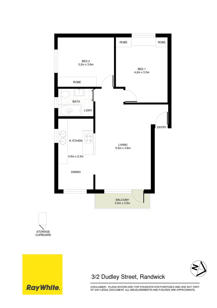 Floorplan of Homely apartment listing, 3/2 Dudley Street, Randwick NSW 2031