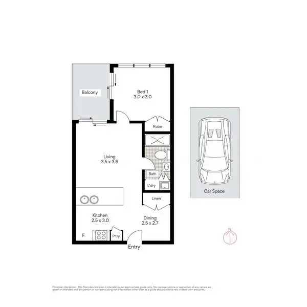 Floorplan of Homely apartment listing, 901/959 Ann Street, Fortitude Valley QLD 4006