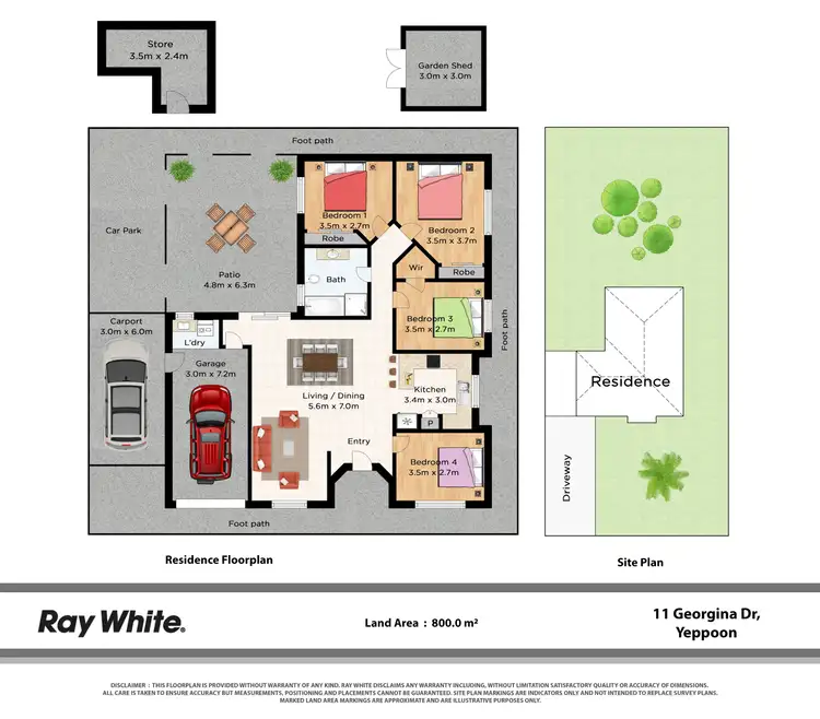 Floorplan of Homely house listing, 11 Georgina Drive, Yeppoon QLD 4703