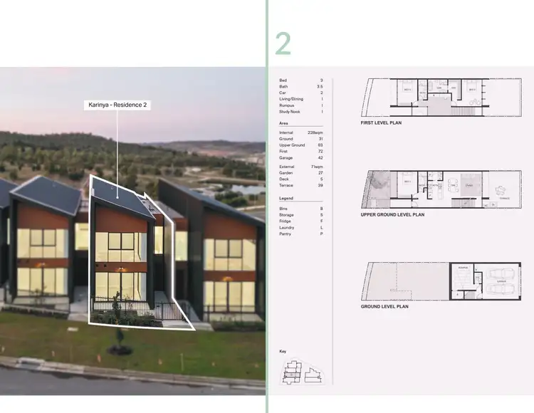 Floorplan of Homely townhouse listing, 2/34 Leontine Loop, Denman Prospect ACT 2611