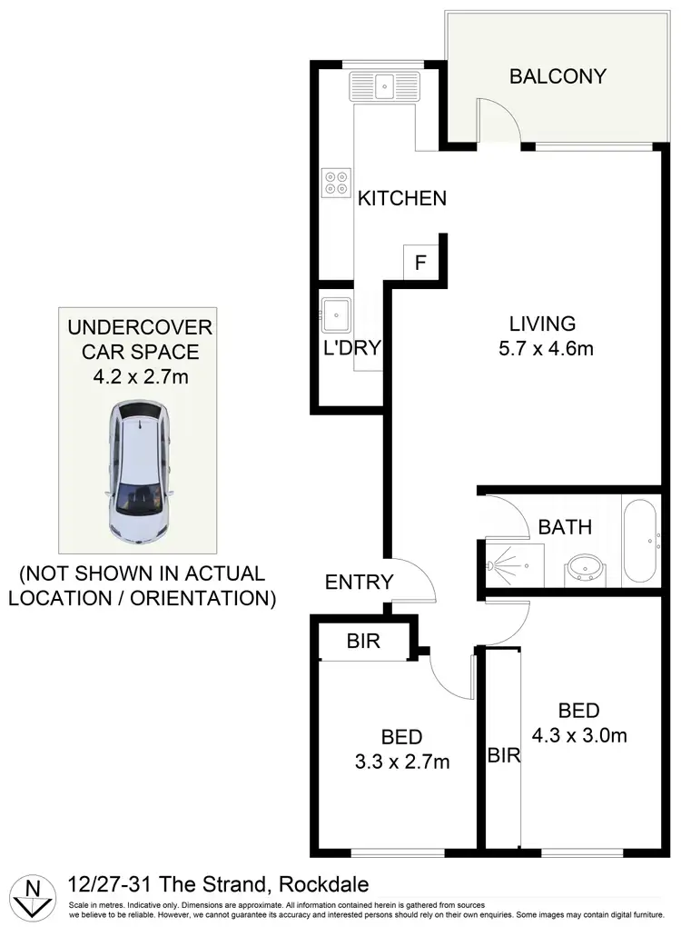 Floorplan of Homely unit listing, 12/27-31 The Strand, Rockdale NSW 2216