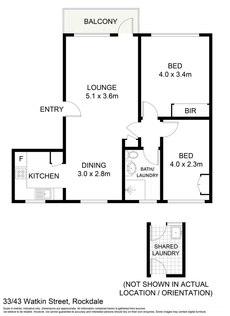 Floorplan of Homely unit listing, 33/43 Watkin Street, Rockdale NSW 2216