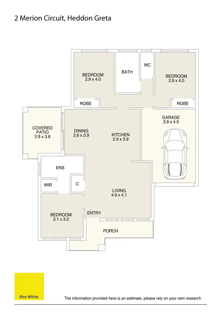 Floorplan of Homely house listing, 2 Merion Circuit, Heddon Greta NSW 2321