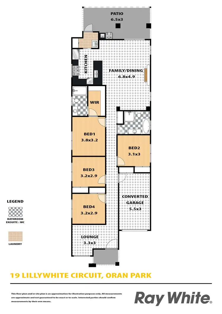 Floorplan of Homely house listing, 19 Lillywhite Circuit, Oran Park NSW 2570