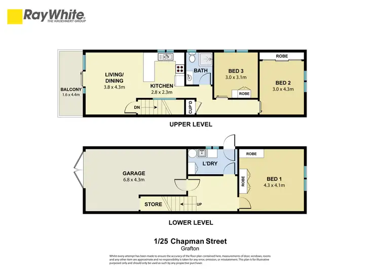 Floorplan of Homely semi-detached listing, 1&2/25 Chapman Street, Grafton NSW 2460