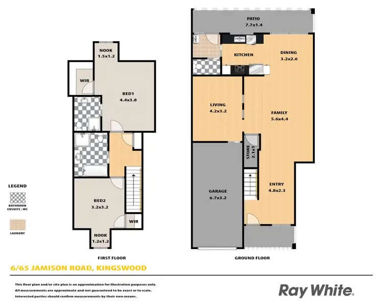 Floorplan of Homely townhouse listing, 6/65 Jamison Road, Kingswood NSW 2747