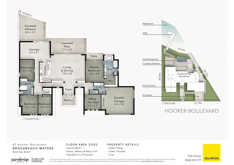 Floorplan of Homely house listing, 67 Hooker Boulevard, Broadbeach Waters QLD 4218