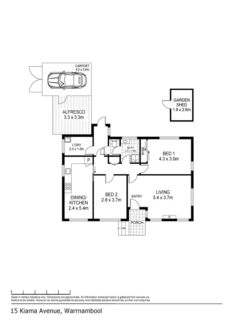 Floorplan of Homely house listing, 15 Kiama Avenue, Warrnambool VIC 3280