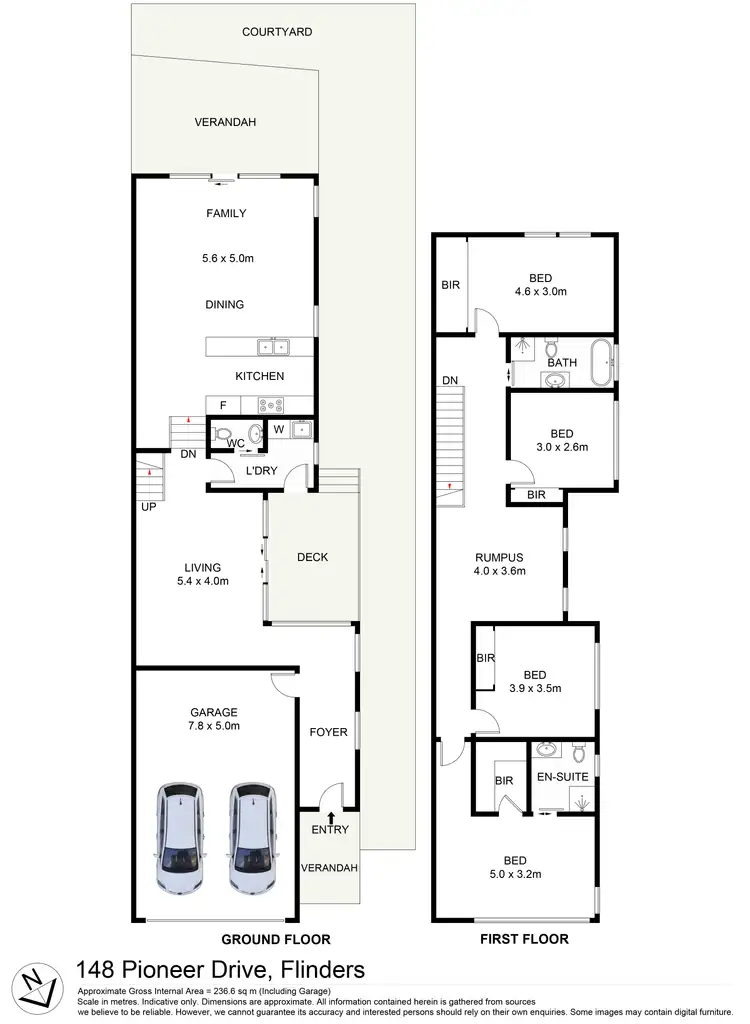 Floorplan of Homely semi-detached listing, 148 Pioneer Drive, Flinders NSW 2529