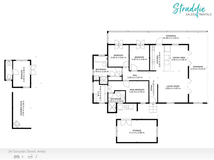 Floorplan of Homely house listing, 34 Gonzales Street, Amity QLD 4183