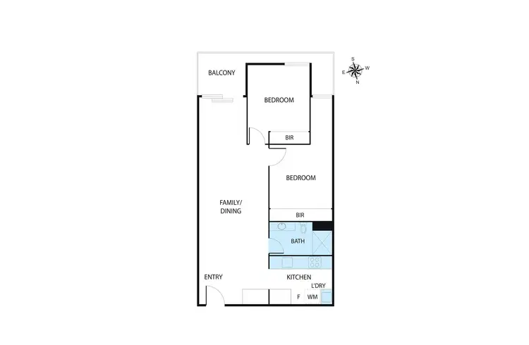Floorplan of Homely apartment listing, 308/211 Mt Dandenong Road, Croydon VIC 3136