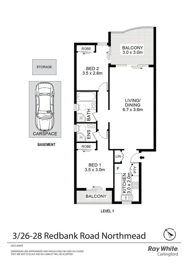 Floorplan of Homely unit listing, 3/26-28 Redbank Road, Northmead NSW 2152