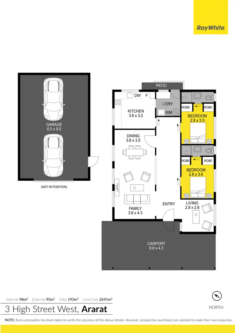 Floorplan of Homely house listing, 3 High street West, Ararat VIC 3377