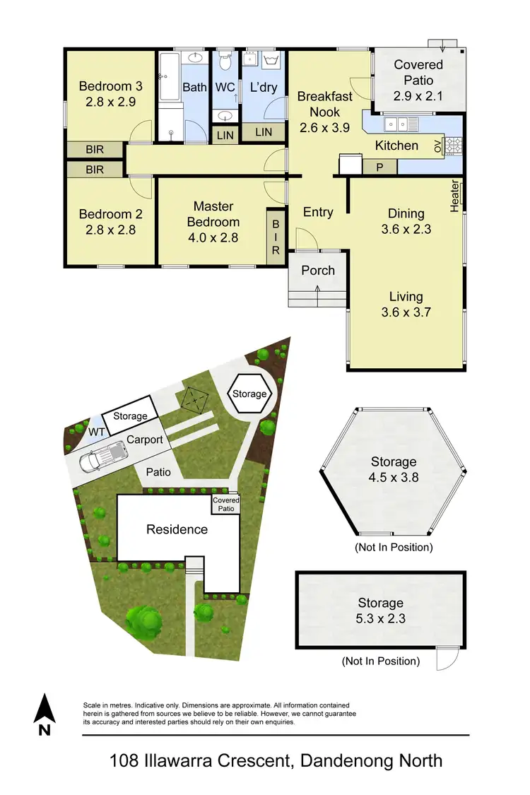 Floorplan of Homely house listing, 108 Illawarra Crescent, Dandenong North VIC 3175