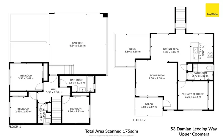 Floorplan of Homely house listing, 53 Damian Leeding Way, Upper Coomera QLD 4209