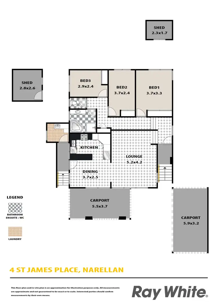 Floorplan of Homely house listing, 4 St James Place, Narellan NSW 2567