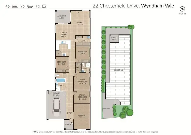 Floorplan of Homely house listing, 22 Chesterfield Drive, Wyndham Vale VIC 3024