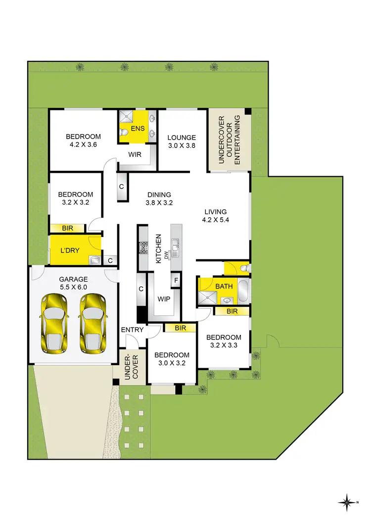 Floorplan of Homely house listing, 2 Catania Close, Waurn Ponds VIC 3216