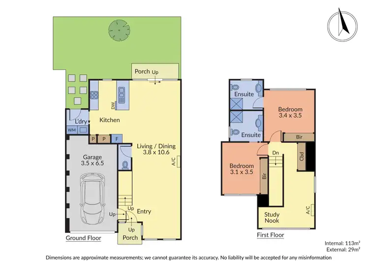 Floorplan of Homely townhouse listing, 8/55 McCormicks Road, Carrum Downs VIC 3201