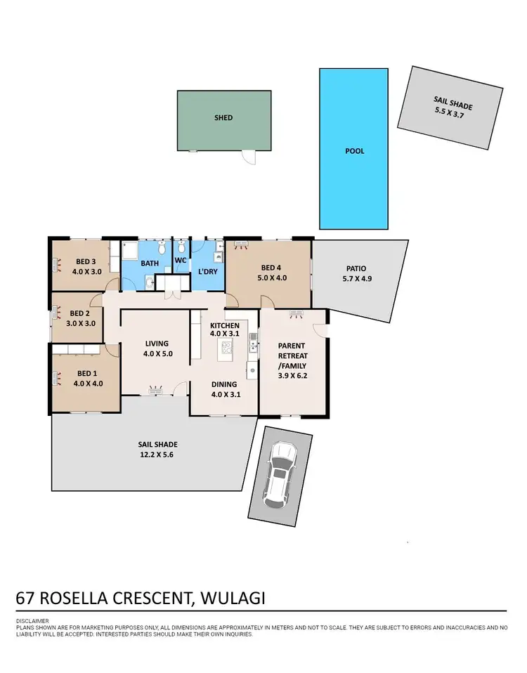 Floorplan of Homely house listing, 67 Rosella Crescent, Wulagi NT 812