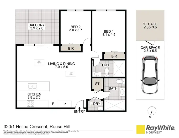 Floorplan of Homely apartment listing, E320/1 Herlina Crescent, Rouse Hill NSW 2155