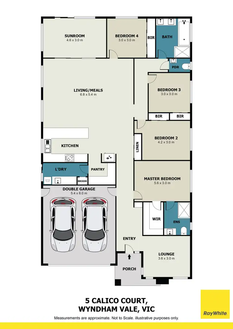 Floorplan of Homely house listing, 5 Calico Court, Wyndham Vale VIC 3024