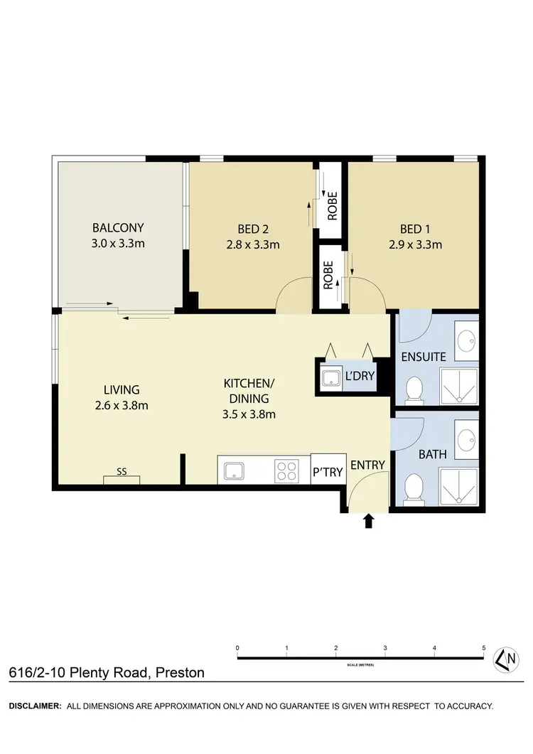 Floorplan of Homely apartment listing, 616/2-10 Plenty Road, Preston VIC 3072