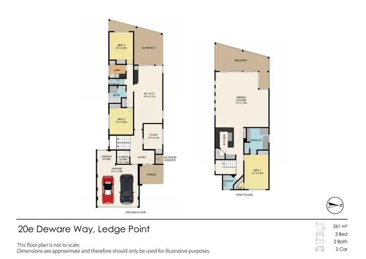 Floorplan of Homely house listing, 20F DEWAR Way, Ledge Point WA 6043