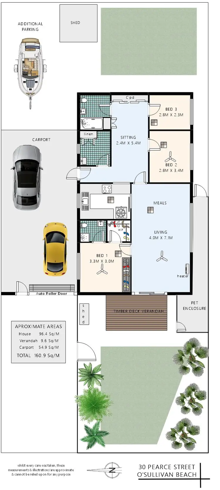 Floorplan of Homely house listing, 30 Pearce Street, O'sullivan Beach SA 5166