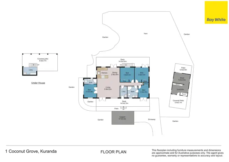 Floorplan of Homely house listing, 1 Coconut Grove, Kuranda QLD 4881