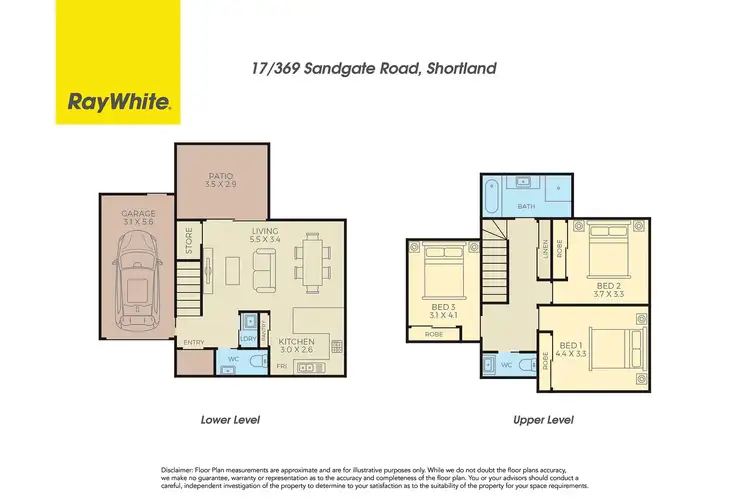 Floorplan of Homely townhouse listing, 17/369 Sandgate Road, Shortland NSW 2307
