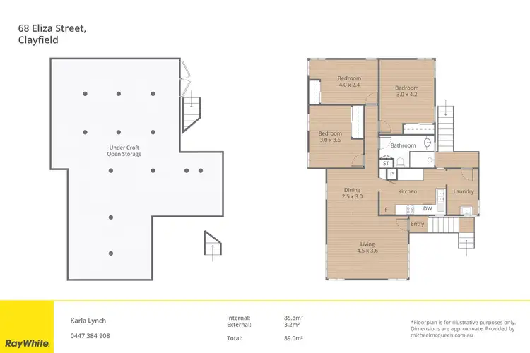 Floorplan of Homely house listing, 68 Eliza Street, Clayfield QLD 4011
