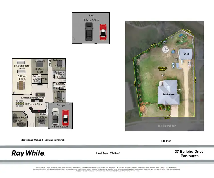 Floorplan of Homely house listing, 37 Bellbird Drive, Parkhurst QLD 4702