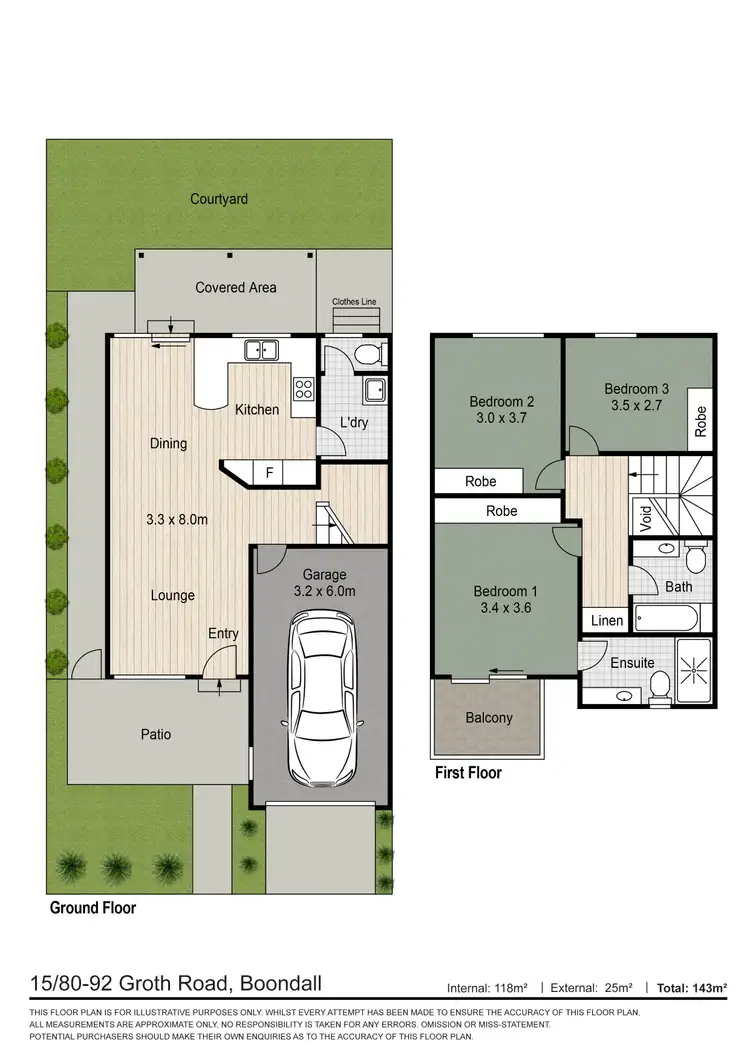 Floorplan of Homely townhouse listing, 15/80-92 Groth Road, Boondall QLD 4034