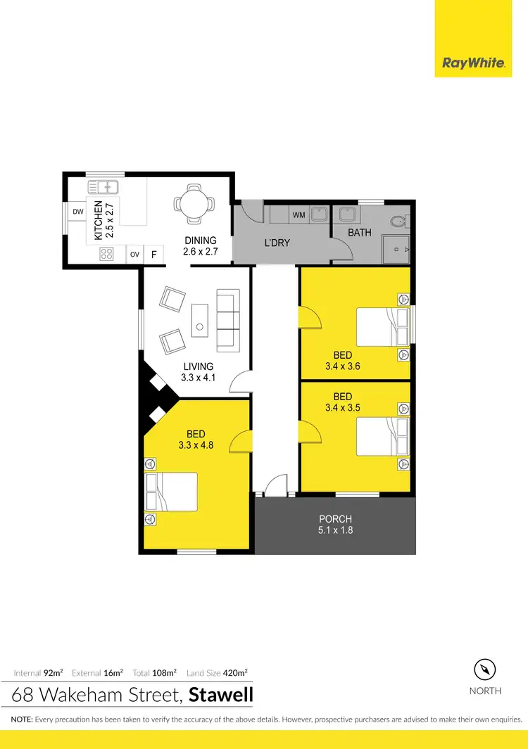 Floorplan of Homely house listing, 68 Wakeham Street, Stawell VIC 3380