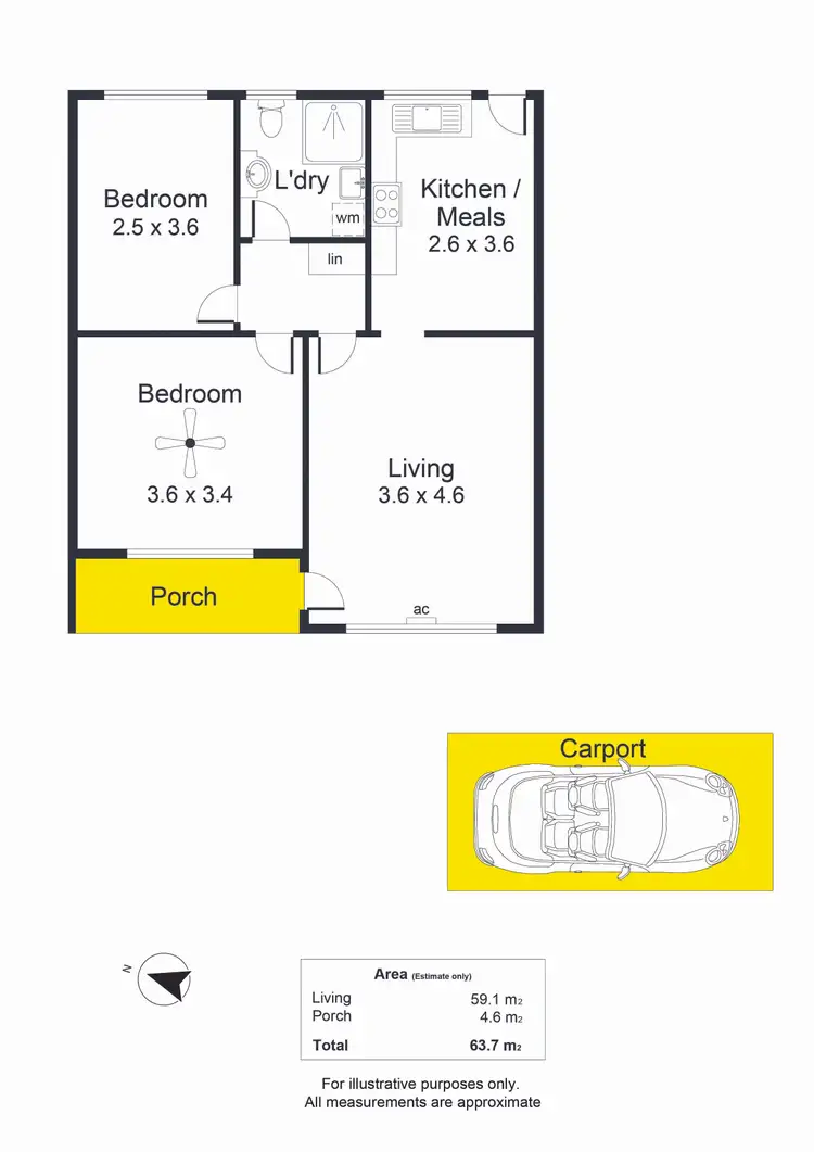 Floorplan of Homely unit listing, 2/10 Hazel Street, Ascot Park SA 5043