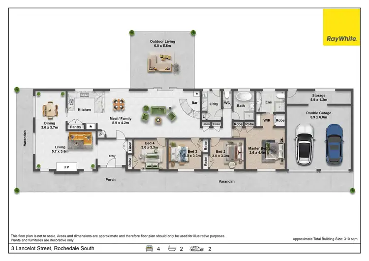 Floorplan of Homely house listing, 3 Lancelot Street, Rochedale South QLD 4123