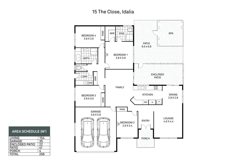 Floorplan of Homely house listing, 15 The Close, Idalia QLD 4811