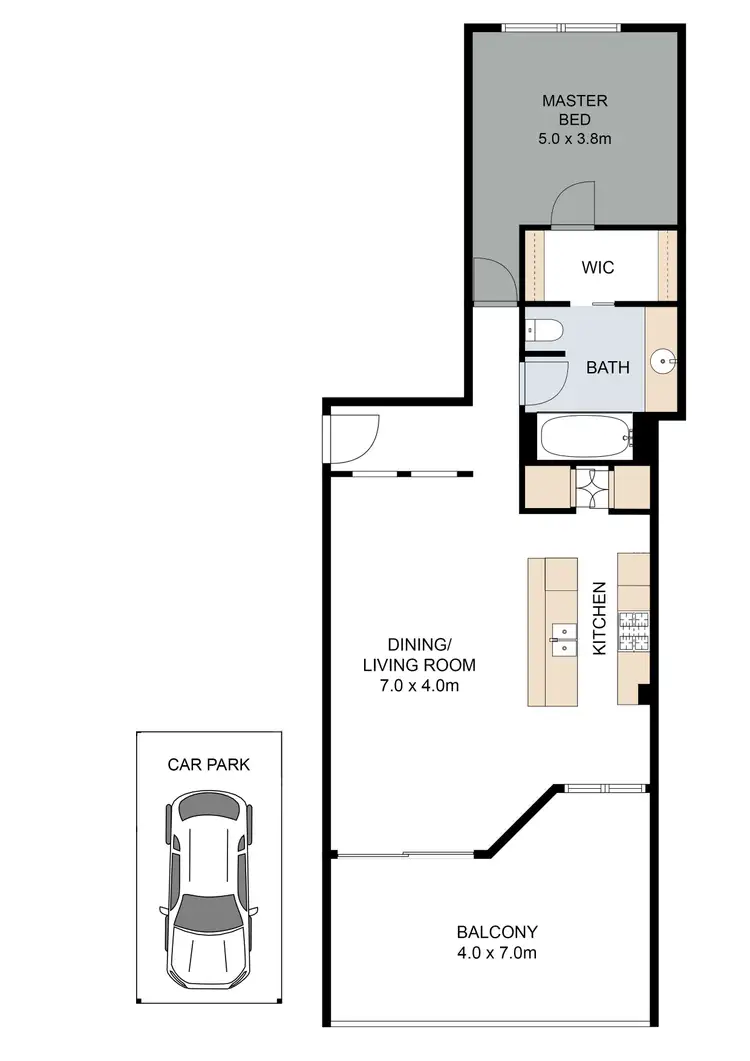 Floorplan of Homely apartment listing, 97/6 Merthyr Road, New Farm QLD 4005