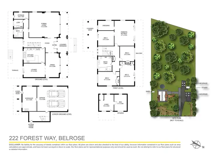 Floorplan of Homely house listing, 222 Forest Way, Belrose NSW 2085