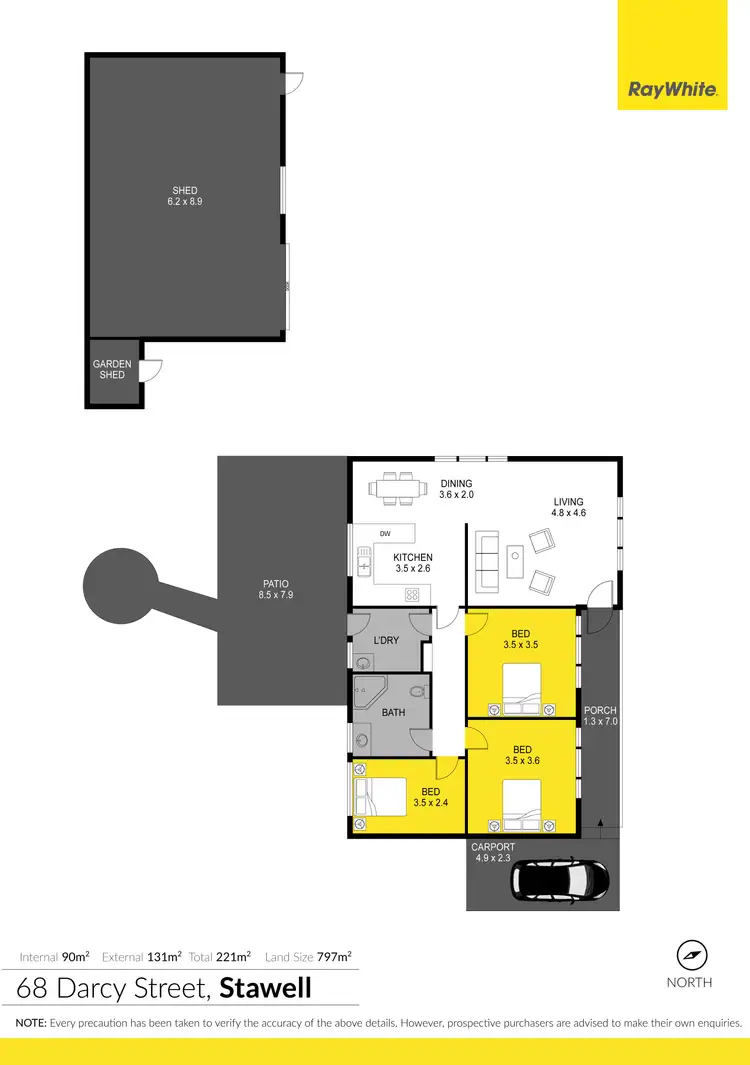 Floorplan of Homely house listing, 68 Darcy Street, Stawell VIC 3380